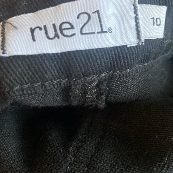 NWT Rue 21 Black high rise, distressed raw hem blinged out festival shorts 10 - Picture 4 of 6